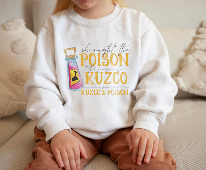 Oh Right The Poison Gildan Youth Crewneck Sweatshirt