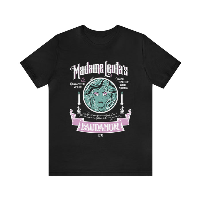 Madame Leota’s Laudanum Teal Bella Canvas Unisex Jersey Short Sleeve Tee