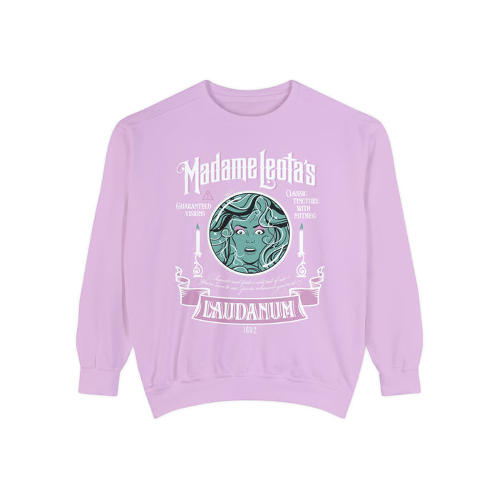 Madame Leota’s Laudanum Teal Comfort Colors Unisex Garment-Dyed Sweatshirt