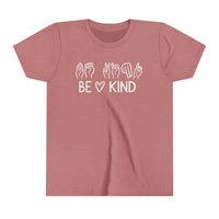 Be Kind ASL Bella Canvas Youth Short Sleeve Tee