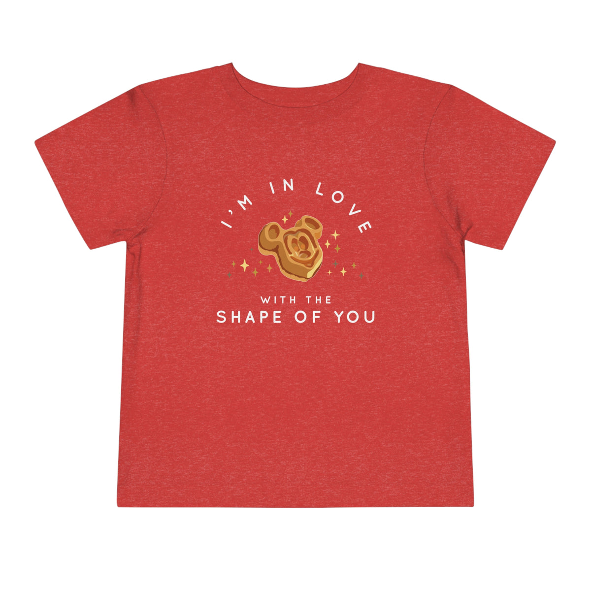 I'm in Love with the Shape of You Bella Canvas Toddler Short Sleeve Tee