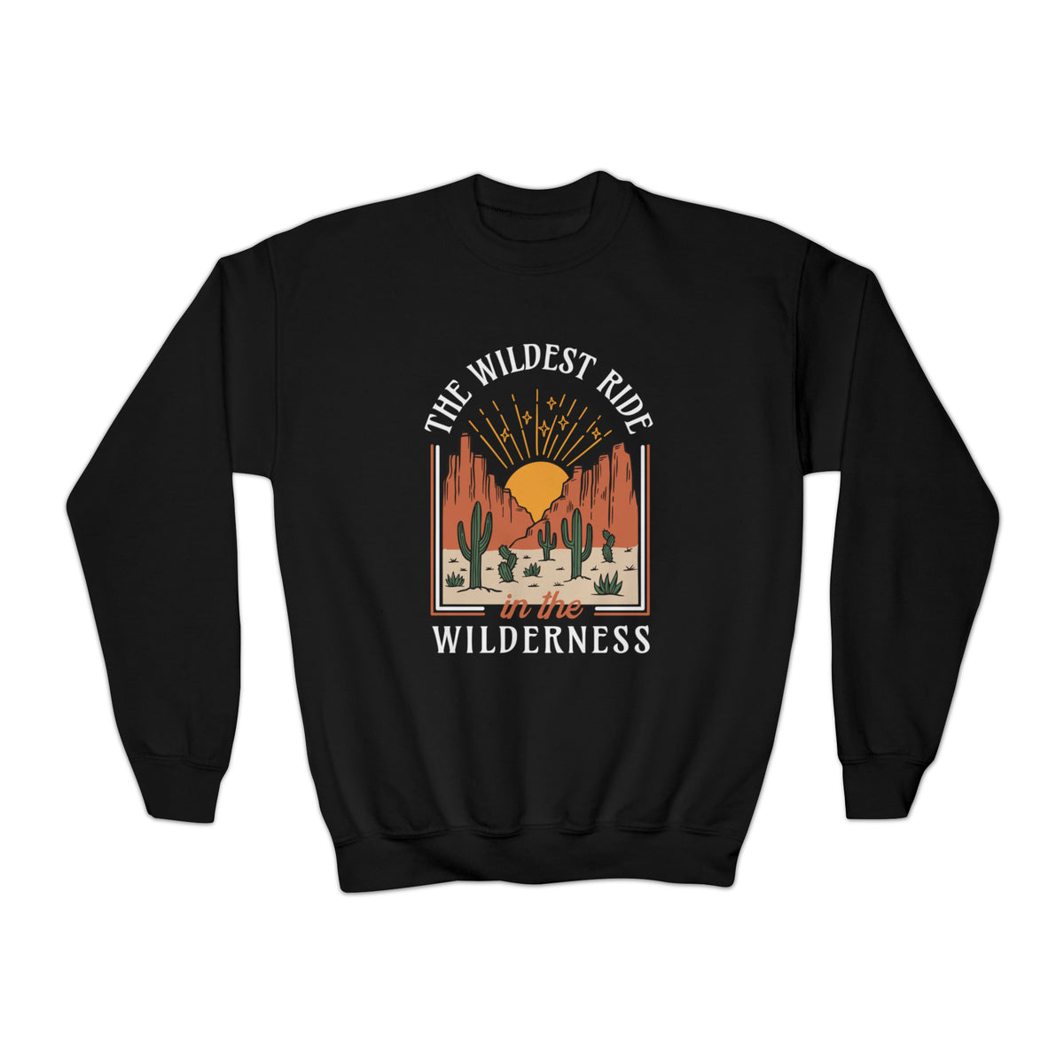 The Wildest Ride In The Wilderness Gildan Youth Crewneck Sweatshirt