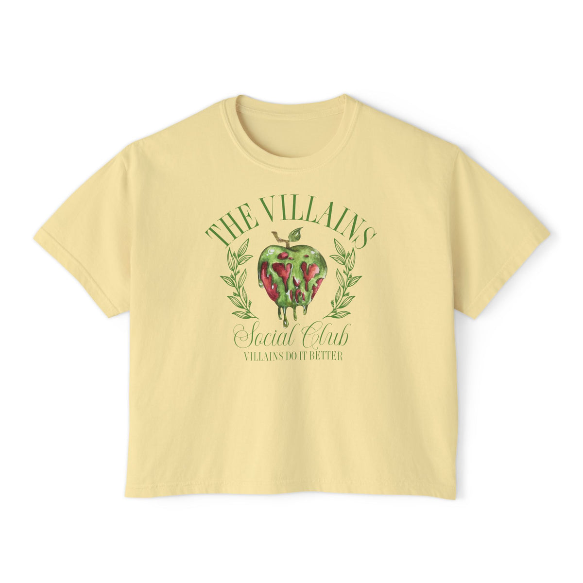 The Villains Social Club Comfort Colors Women's Boxy Tee