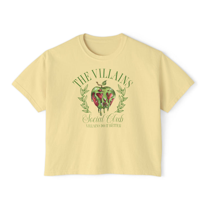 The Villains Social Club Comfort Colors Women's Boxy Tee