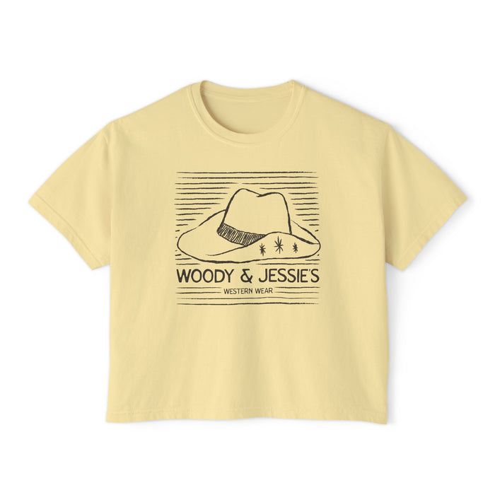 Woody & Jessie's Western Wear Comfort Colors Women's Boxy Tee