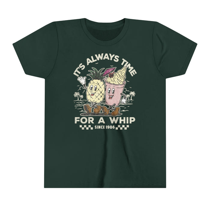 It's Always Time For A Whip Bella Canvas Youth Short Sleeve Tee