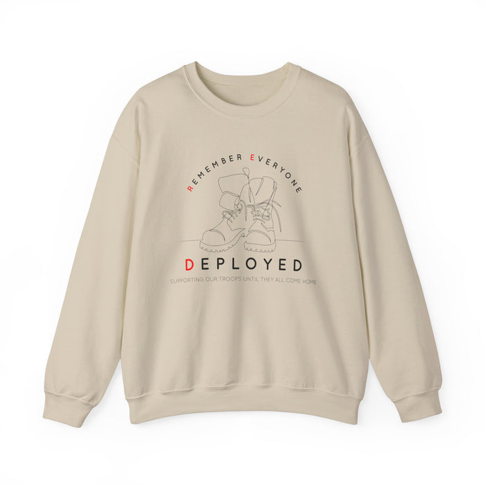 Remember Everyone Deployed R.E.D. Gildan Unisex Heavy Blend™ Crewneck Sweatshirt