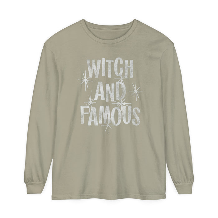 Witch and Famous Comfort Colors Unisex Garment-dyed Long Sleeve T-Shirt