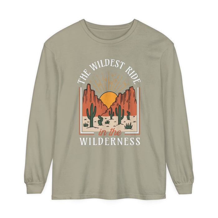 The Wildest Ride In The Wilderness Comfort Colors Unisex Garment-dyed Long Sleeve T-Shirt