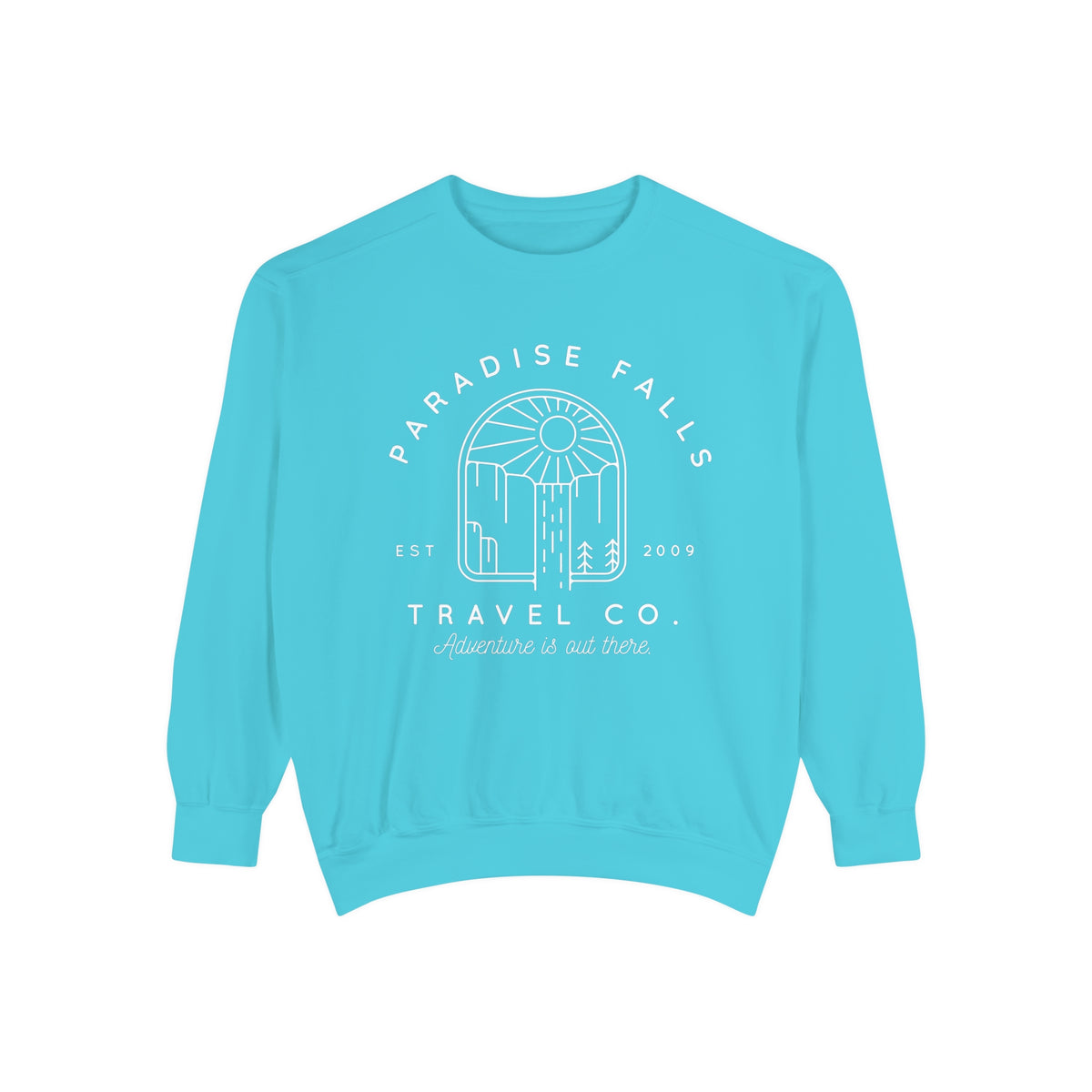 Paradise Falls Vacation Co. Comfort Colors Unisex Garment-Dyed Sweatshirt