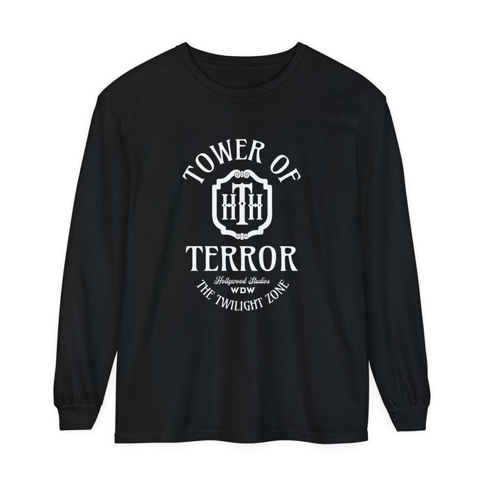 Tower Of Terror Comfort Colors Unisex Garment-dyed Long Sleeve T-Shirt