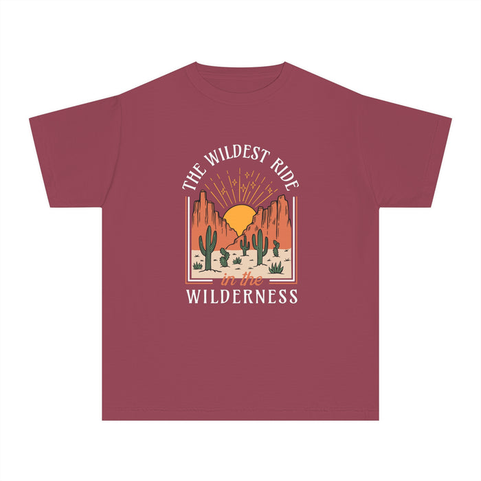 The Wildest Ride In The Wilderness Comfort Colors Youth Midweight Tee