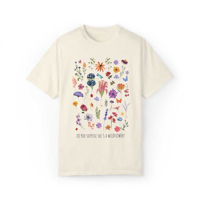 Do You Suppose She's A Wildflower Comfort Colors Unisex Garment-Dyed T-shirt