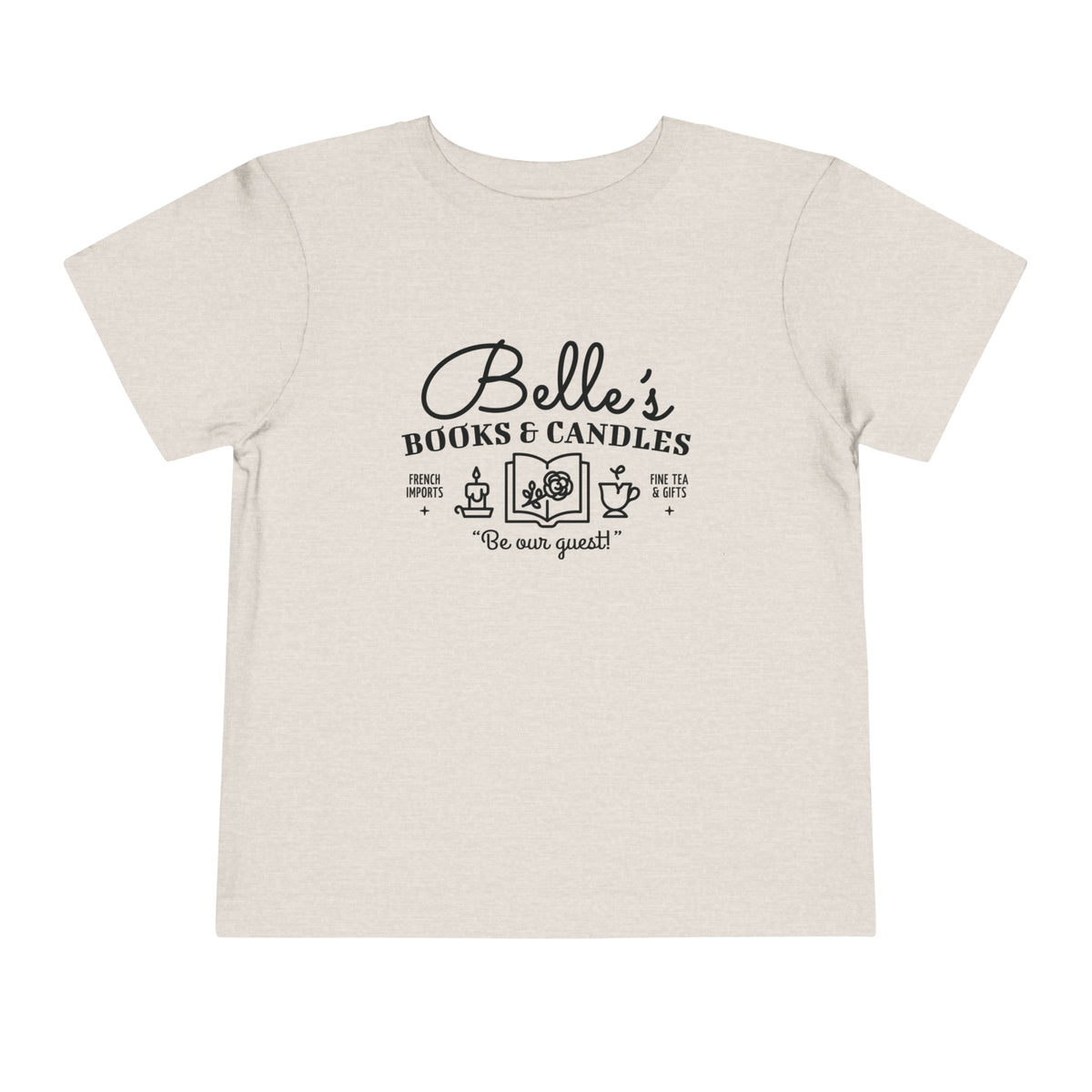 Belle's Books & Candles Bella Canvas Toddler Short Sleeve Tee