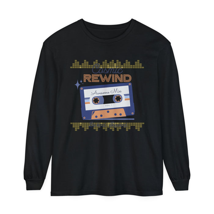 Cosmic Rewind Comfort Colors Unisex Garment-dyed Long Sleeve T-Shirt