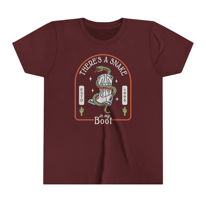 There's A Snake In My Boot Bella Canvas Youth Short Sleeve Tee