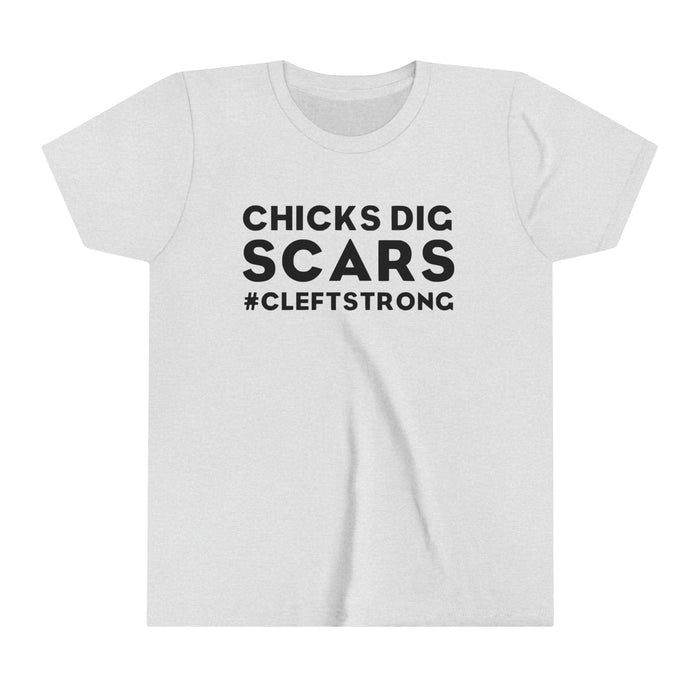 Chicks Dig Scars Bella Canvas Youth Short Sleeve Tee