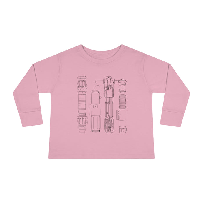 Lightsabers Rabbit Skins Toddler Long Sleeve Tee