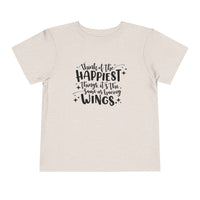 Think of the Happiest Things Bella Canvas Toddler Short Sleeve Tee