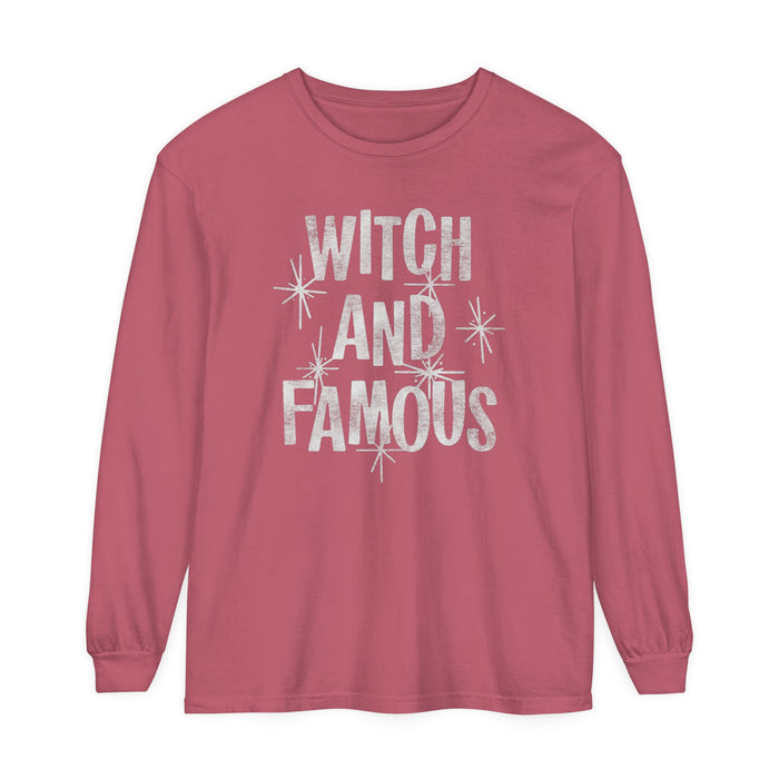 Witch and Famous Comfort Colors Unisex Garment-dyed Long Sleeve T-Shirt