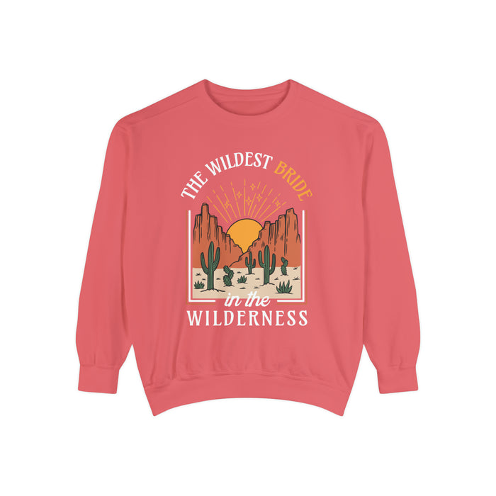 Wildest Bride In The Wilderness Comfort Colors Unisex Garment-Dyed Sweatshirt