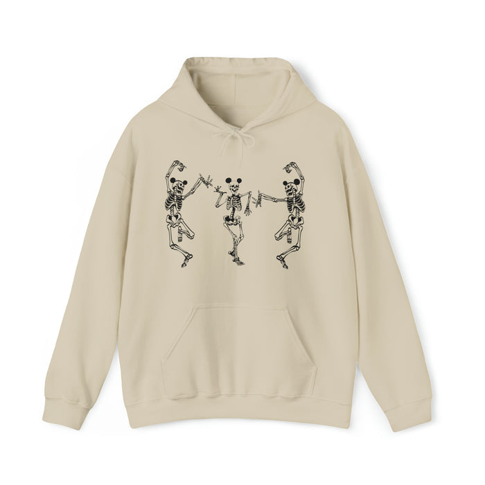 Dancing Skeletons with Ears Gildan Unisex Heavy Blend™ Hooded Sweatshirt