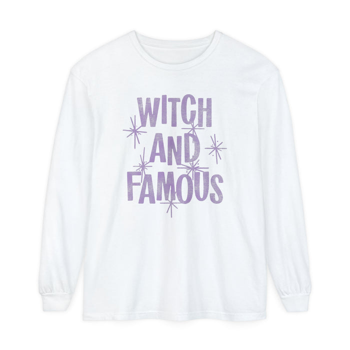 Witch and Famous Comfort Colors Unisex Garment-dyed Long Sleeve T-Shirt