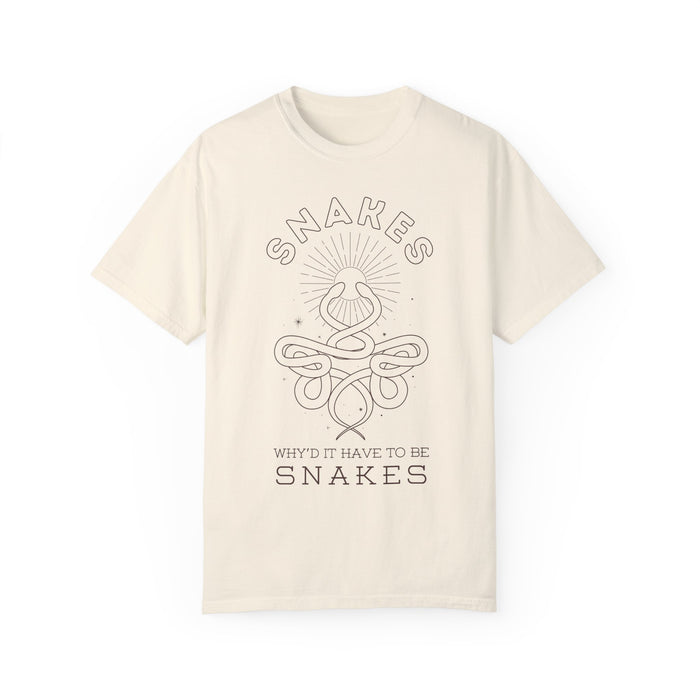 Why'd It Have To Be Snakes Comfort Colors Unisex Garment-Dyed T-shirt