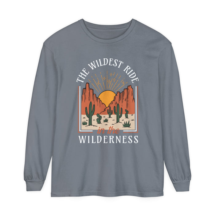 The Wildest Ride In The Wilderness Comfort Colors Unisex Garment-dyed Long Sleeve T-Shirt