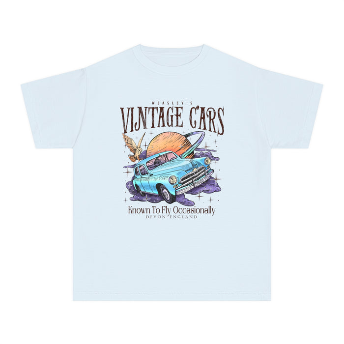 Weasley's Vintage Cars Comfort Colors Youth Midweight Tee