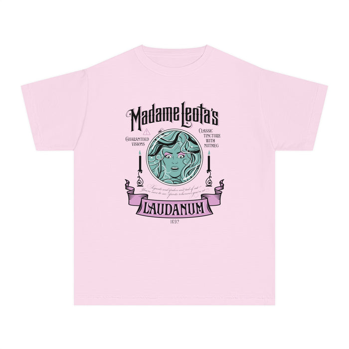 Madame Leota’s Laudanum Teal Comfort Colors Youth Midweight Tee