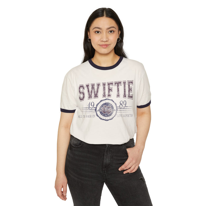 Swiftie Next Level Unisex Cotton Ringer T-Shirt