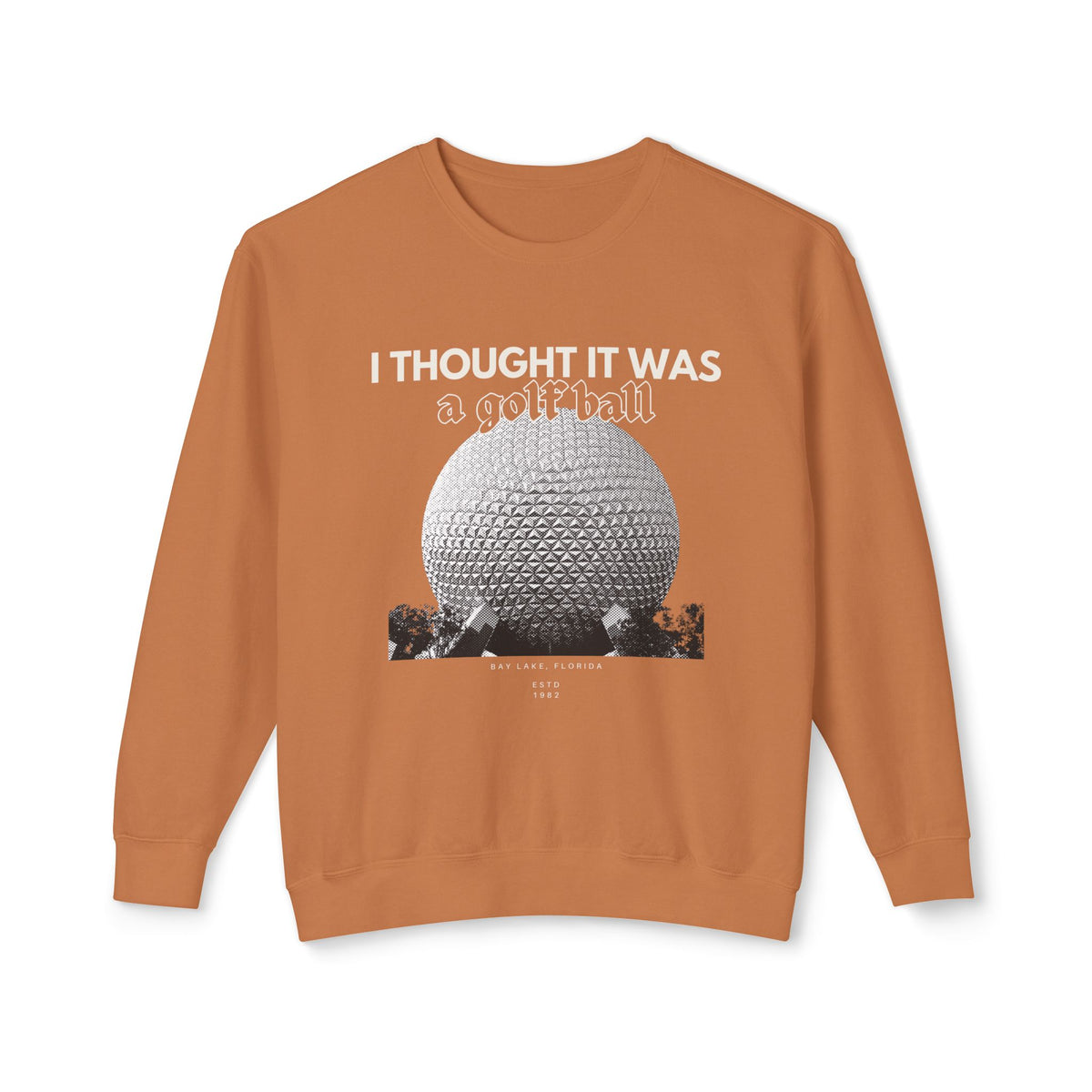 I Thought it was a Golf Ball Unisex Lightweight Comfort Colors Crewneck Sweatshirt