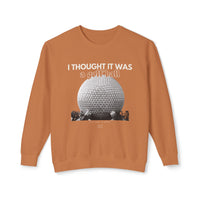 I Thought it was a Golf Ball Unisex Lightweight Comfort Colors Crewneck Sweatshirt