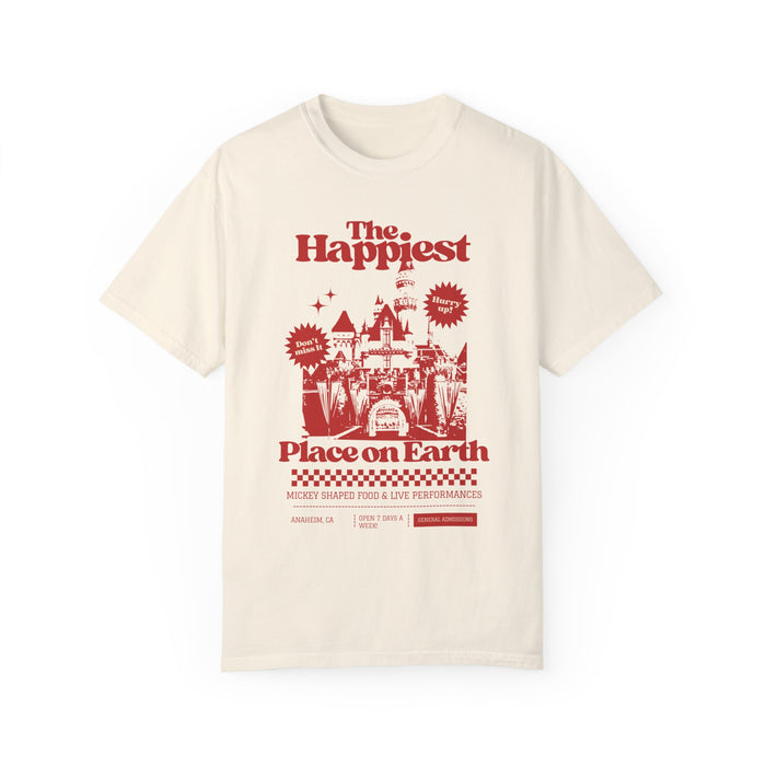 The Happiest Place on Earth Comfort Colors Unisex Garment-Dyed T-shirt