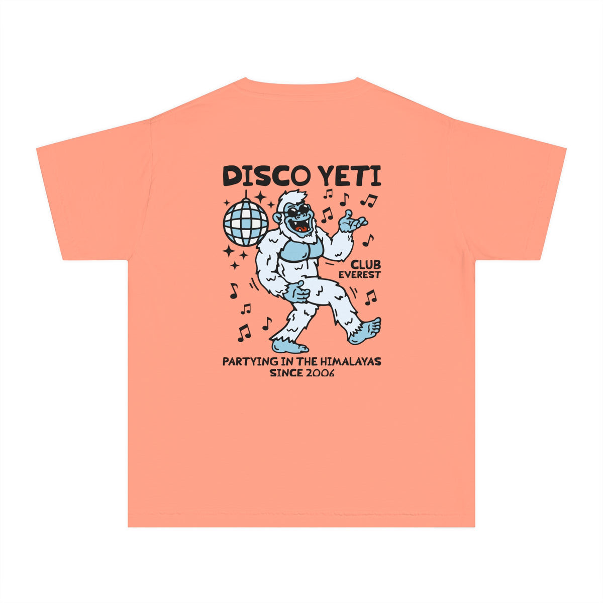 Disco Yeti Comfort Colors Youth Midweight Tee