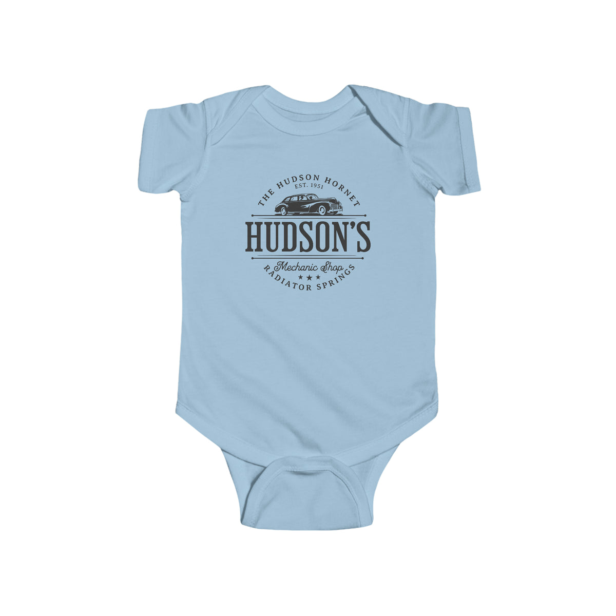 Hudson's Mechanic Shop Rabbit Skins Infant Fine Jersey Bodysuit