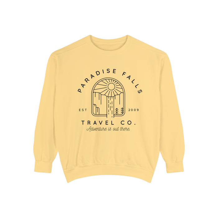 Paradise Falls Vacation Co. Comfort Colors Unisex Garment-Dyed Sweatshirt