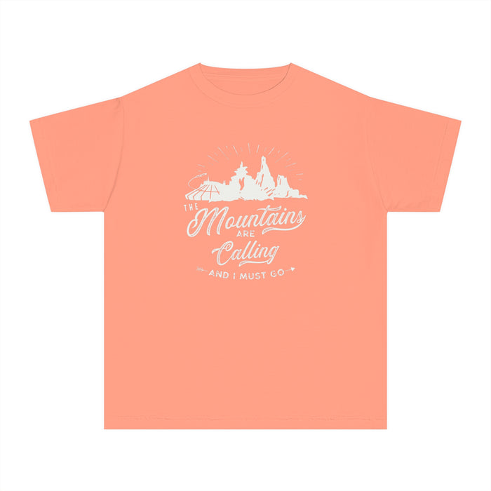 The Mountains Are Calling Comfort Colors Youth Midweight Tee