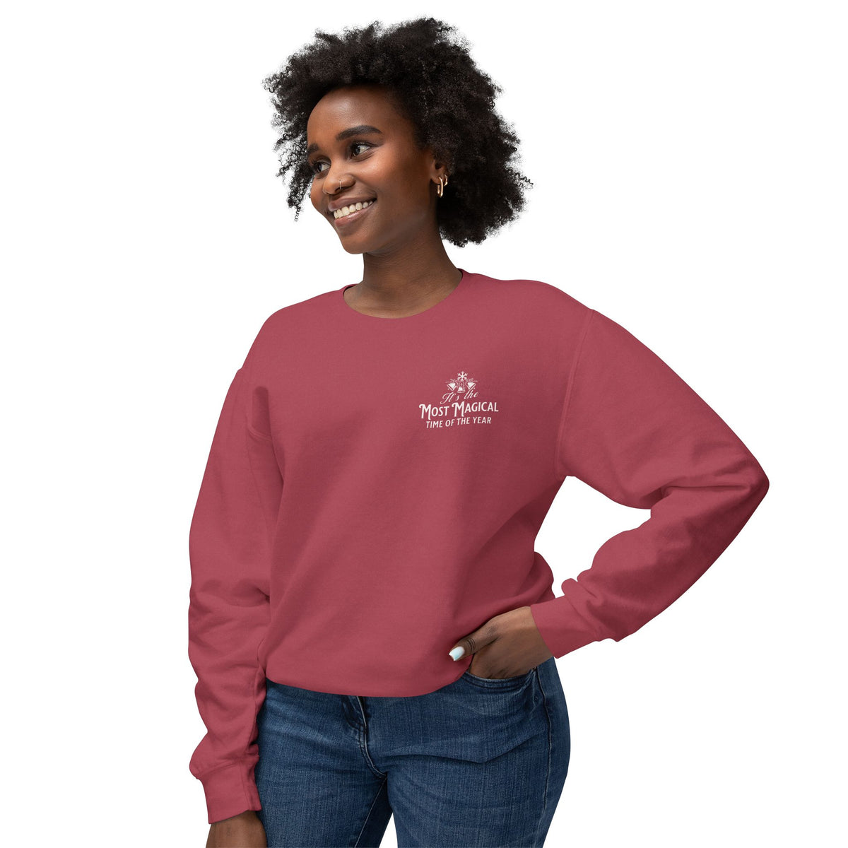 It's The Most Magical Time of the Year Castle Unisex Lightweight Comfort Colors Crewneck Sweatshirt