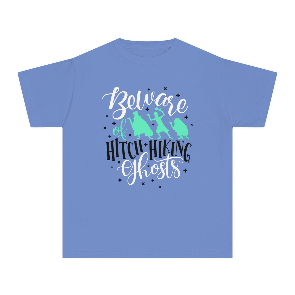 Beware of Hitchhiking Ghosts Comfort Colors Youth Midweight Tee