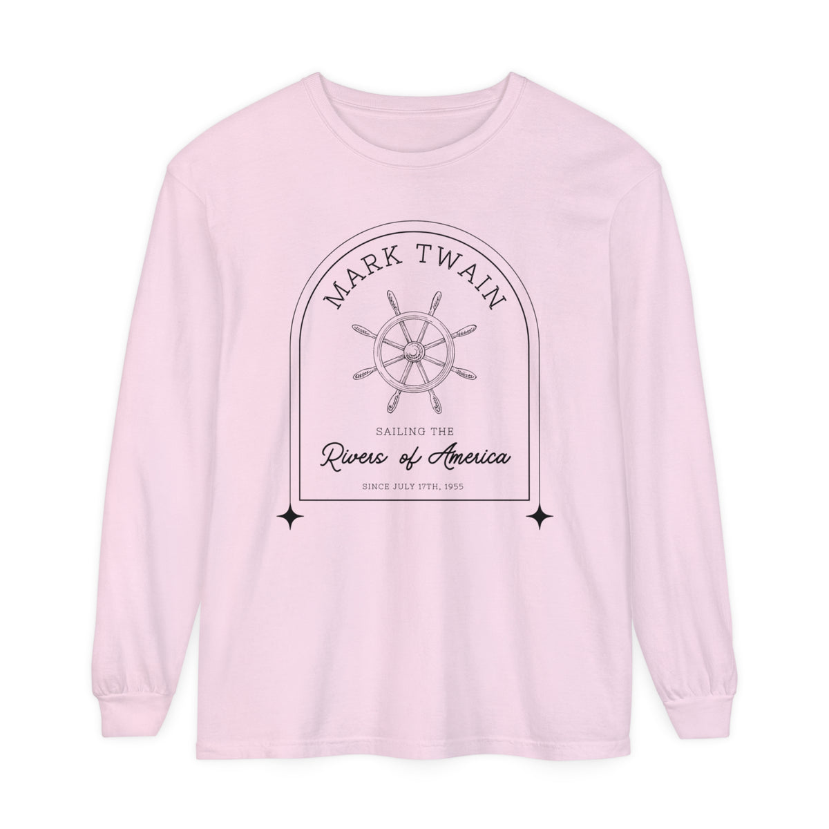 Sailing The Rivers of America Comfort Colors Unisex Garment-dyed Long Sleeve T-Shirt