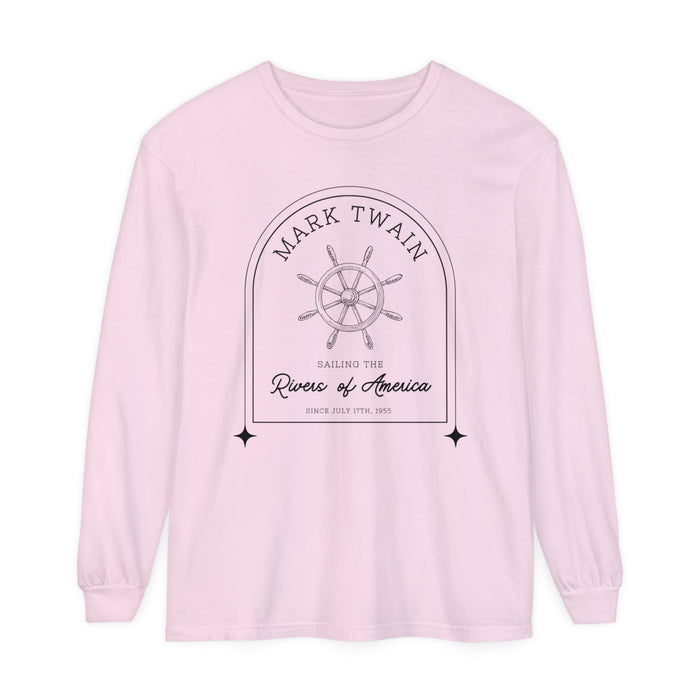 Sailing The Rivers of America Comfort Colors Unisex Garment-dyed Long Sleeve T-Shirt