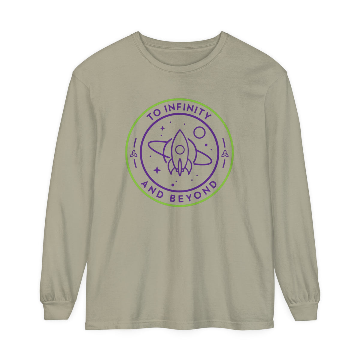 To Infinity And Beyond Comfort Colors Unisex Garment-dyed Long Sleeve T-Shirt