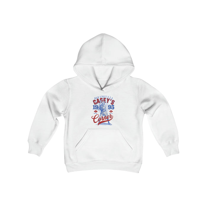 Casey’s Corner Distressed Gildan Youth Heavy Blend Hooded Sweatshirt