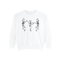 Dancing Skeletons with Ears Comfort Colors Unisex Garment-Dyed Sweatshirt