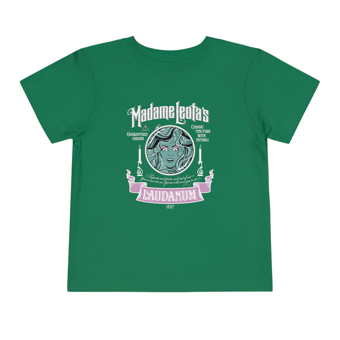 Madame Leota’s Laudanum Teal Bella Canvas Toddler Short Sleeve Tee