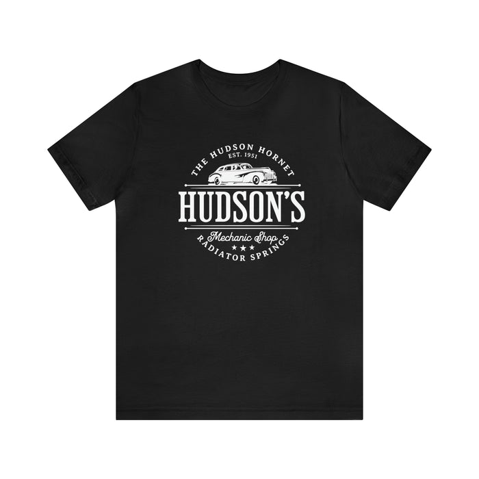 Hudson's Mechanic Shop Bella Canvas Unisex Jersey Short Sleeve Tee