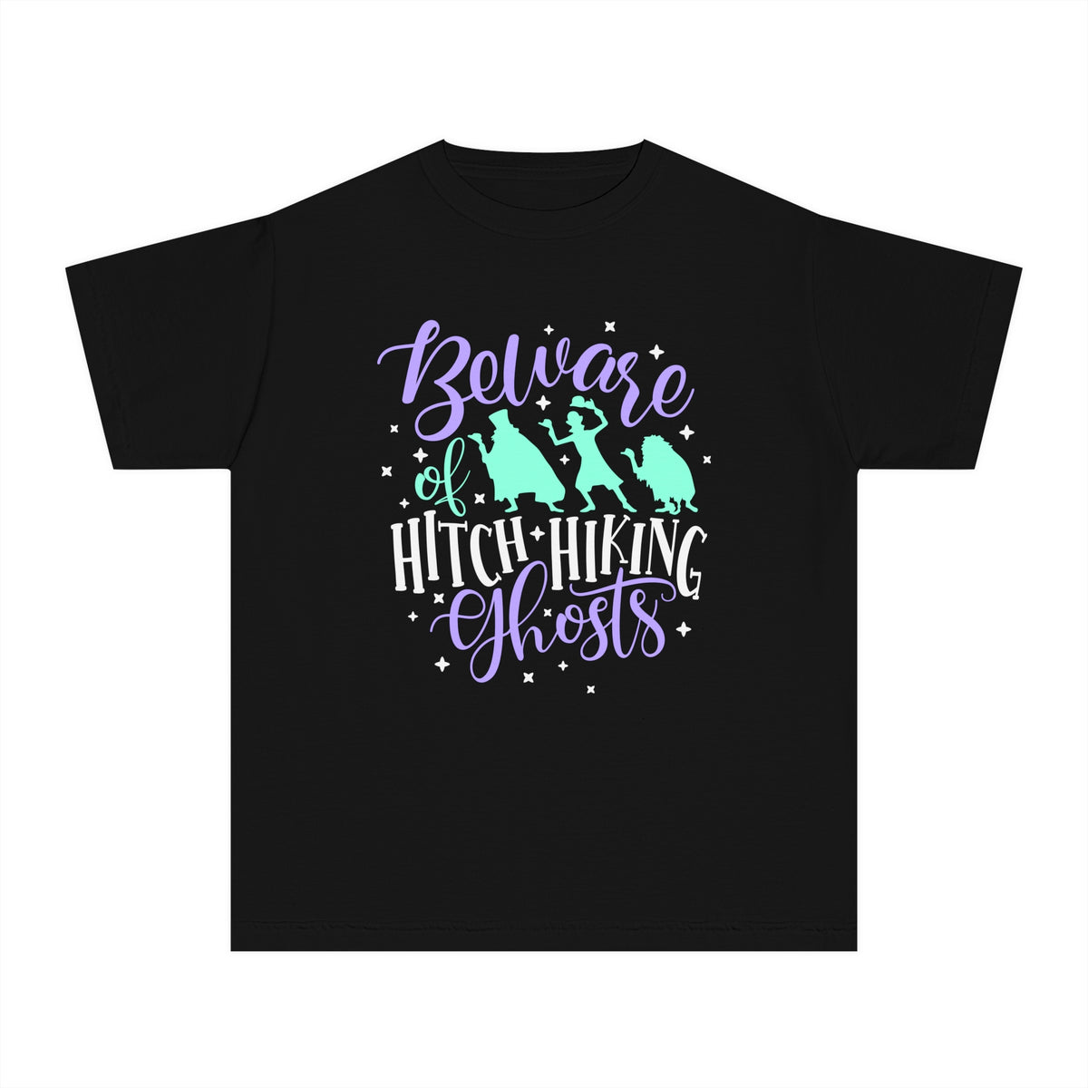 Beware of Hitchhiking Ghosts Comfort Colors Youth Midweight Tee