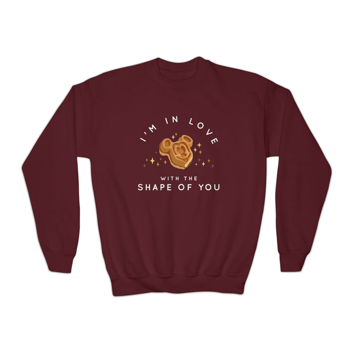 I'm in Love with the Shape of You Gildan Youth Crewneck Sweatshirt